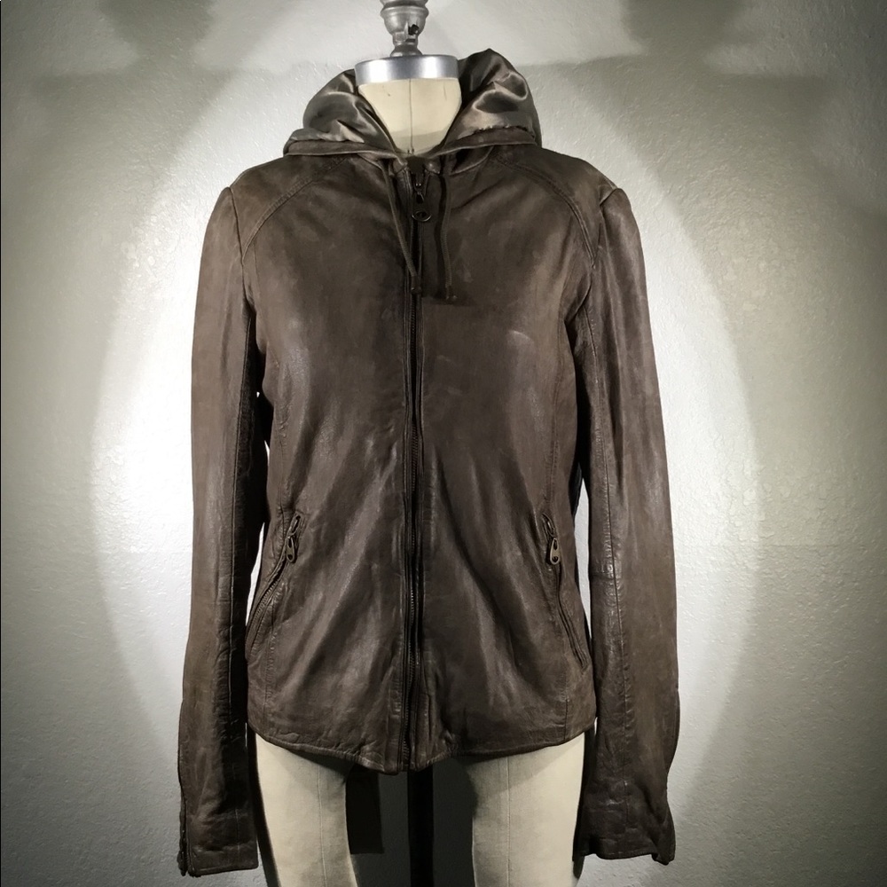 Doma Leather Yamaha Hooded Jacket Sz M NWOT